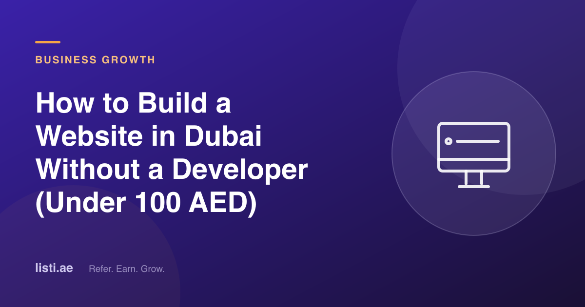 How to Build a Website in Dubai Without a Developer