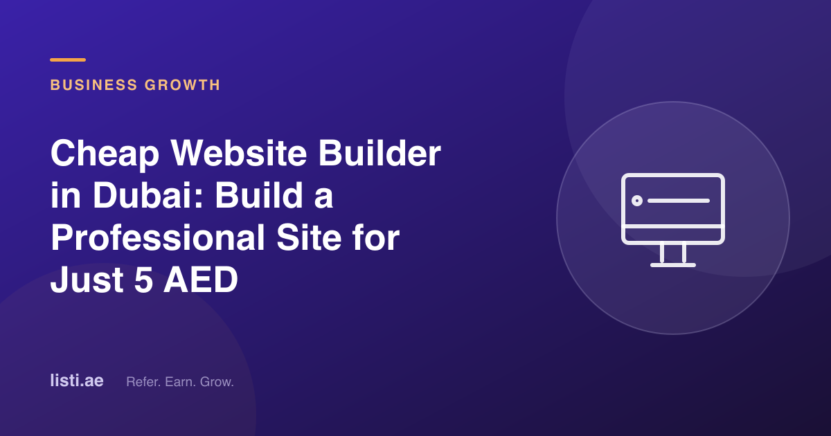 Cheap Website Builders in Dubai: What to Watch For